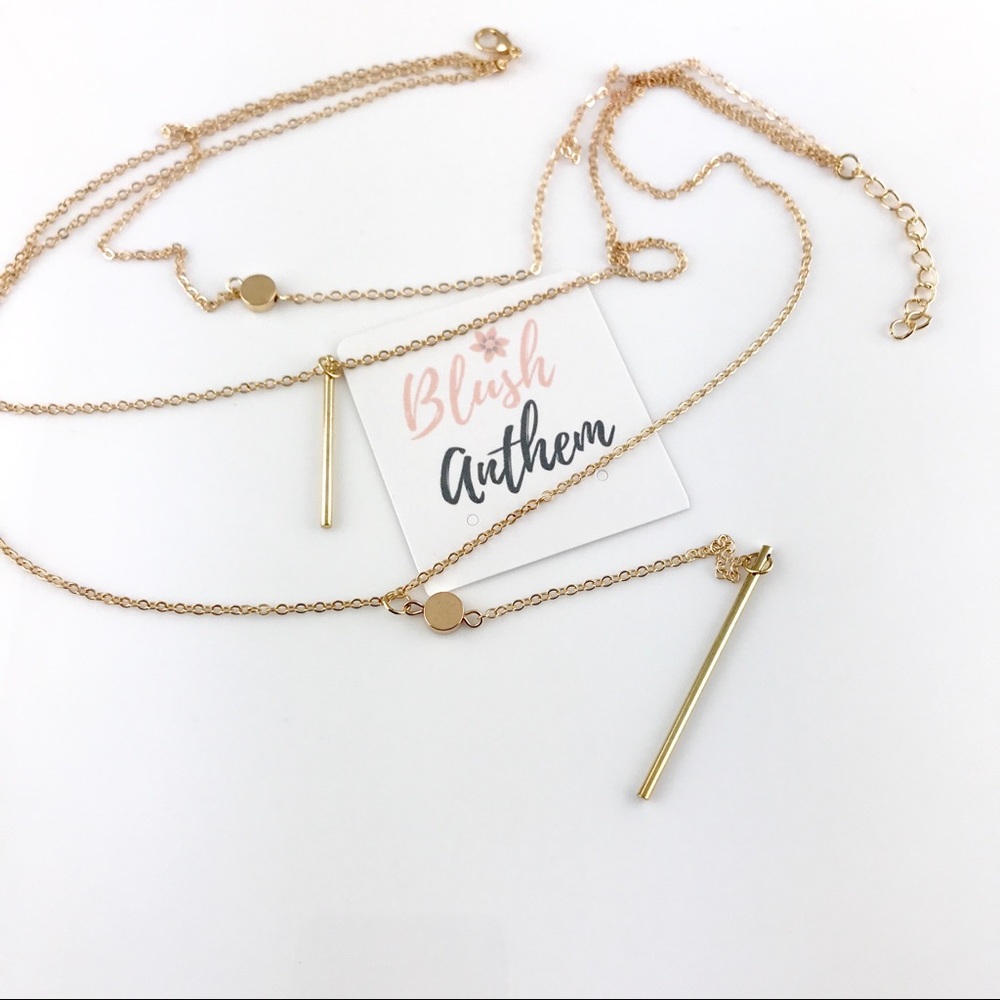 3 for $25⚡️Multi layer choker circle bar necklace - Picture 6 of 8